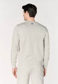 Felpa girocollo da uomo in cotone con logo