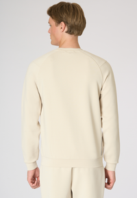 Felpa da uomo girocollo in scuba fleece