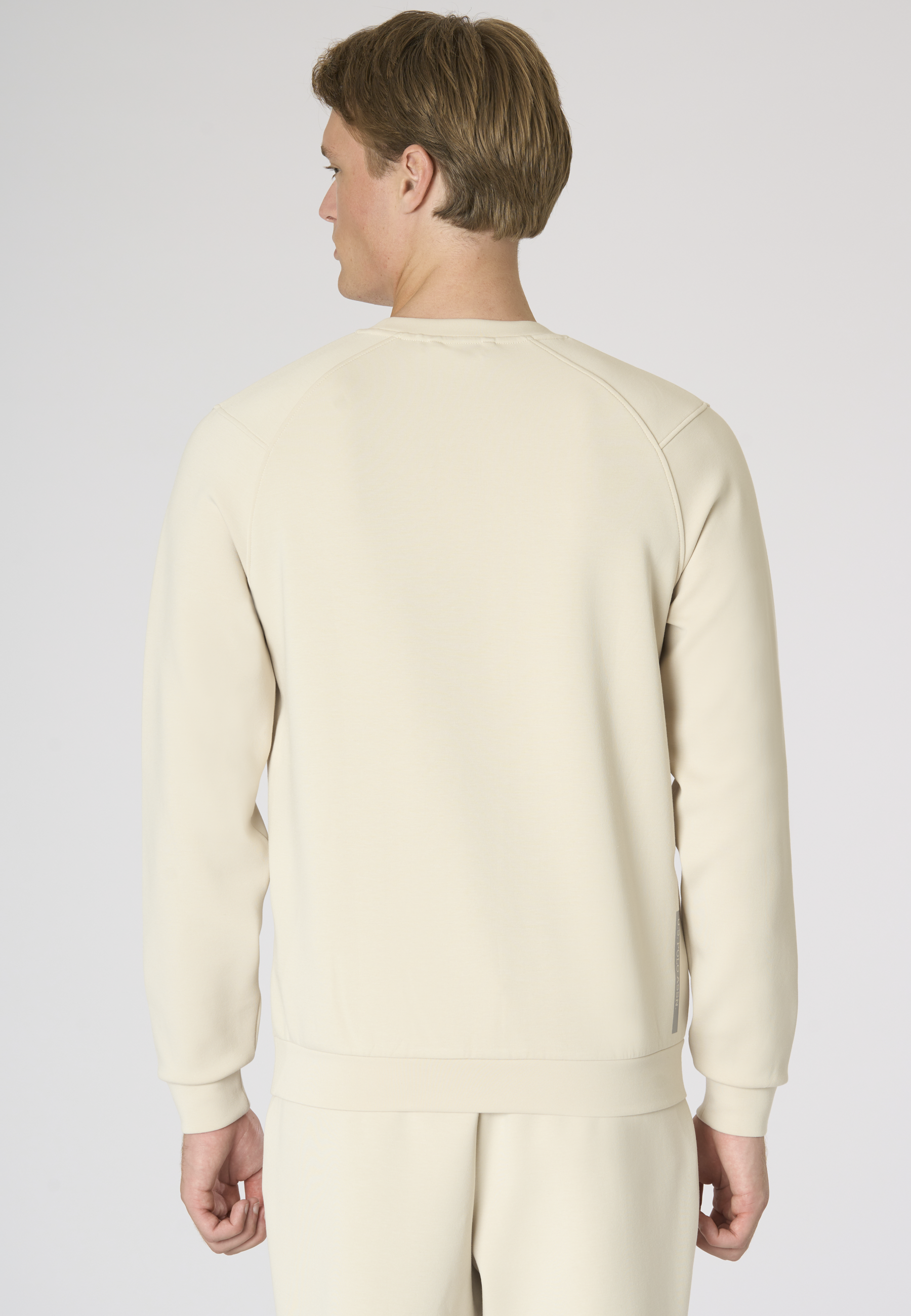 Felpa da uomo girocollo in scuba fleece