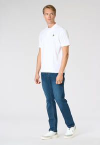 Polo shirt da uomo in cotone con logo Double Horsemen colorato