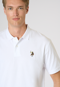 Polo shirt da uomo in cotone con logo Double Horsemen colorato