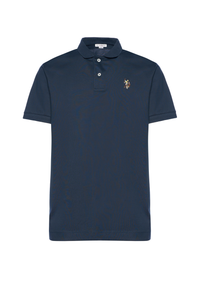 Polo shirt da uomo in cotone con logo Double Horsemen colorato