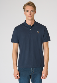 Polo shirt da uomo in cotone con logo Double Horsemen colorato