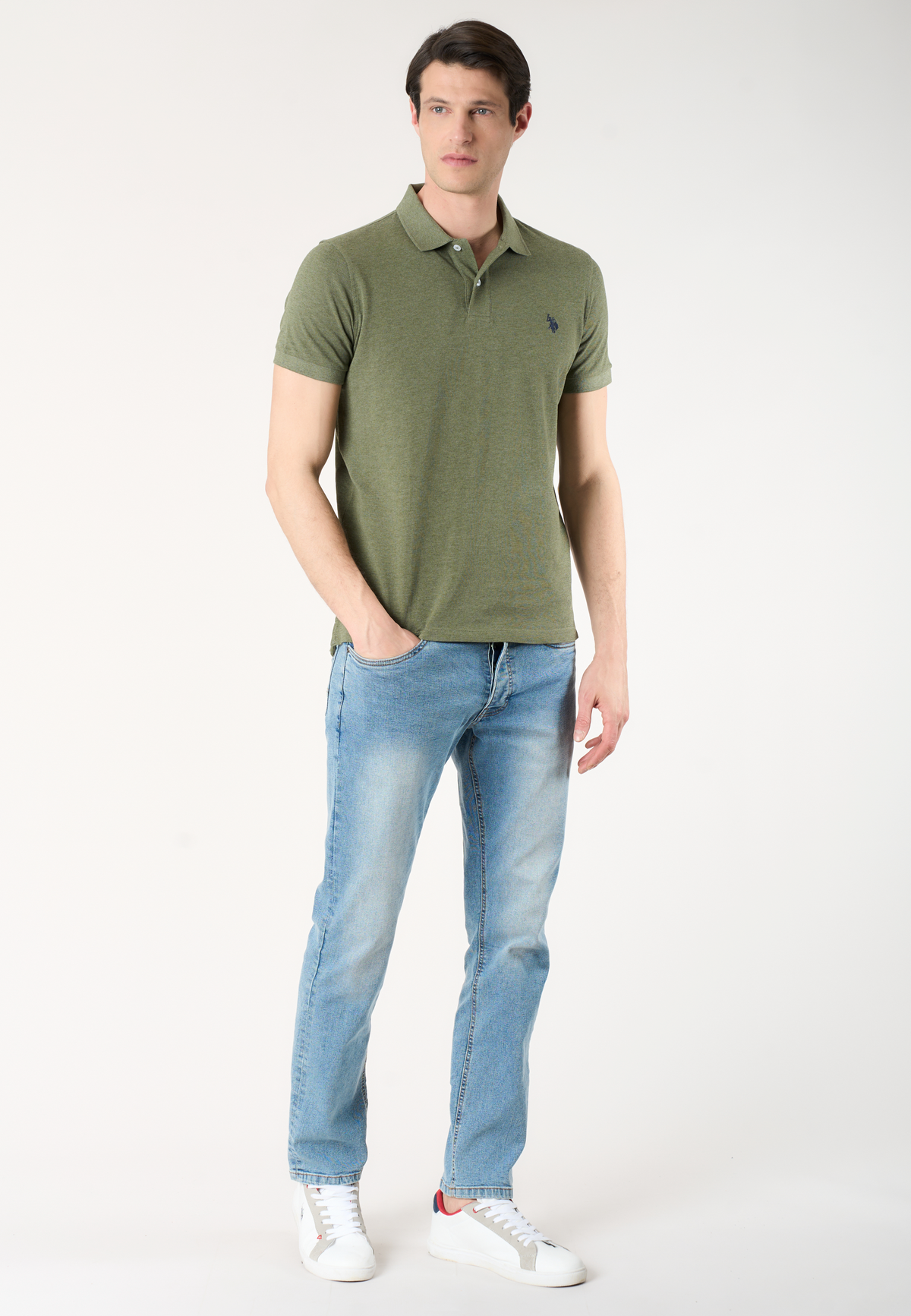 Polo shirt a maniche corte in cotone mélange Premium Quality