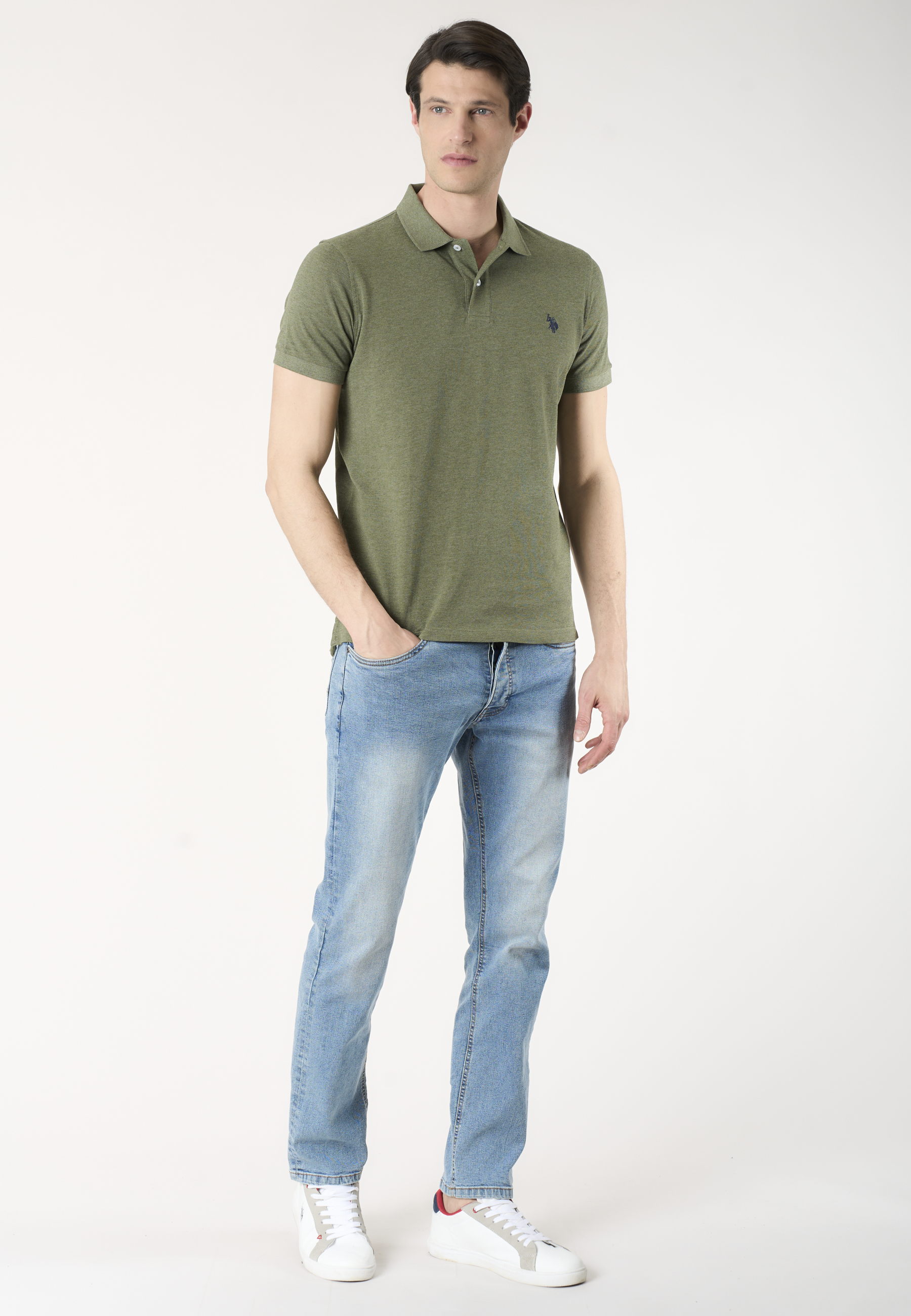 Polo shirt a maniche corte in cotone mélange Premium Quality