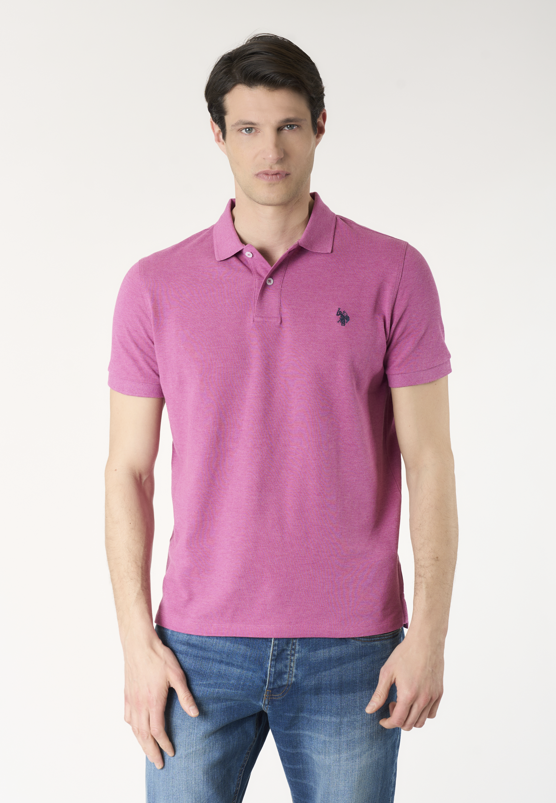 Polo shirt a maniche corte in cotone mélange Premium Quality