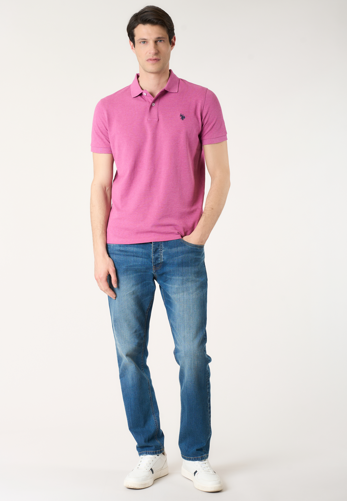 Polo shirt a maniche corte in cotone mélange Premium Quality