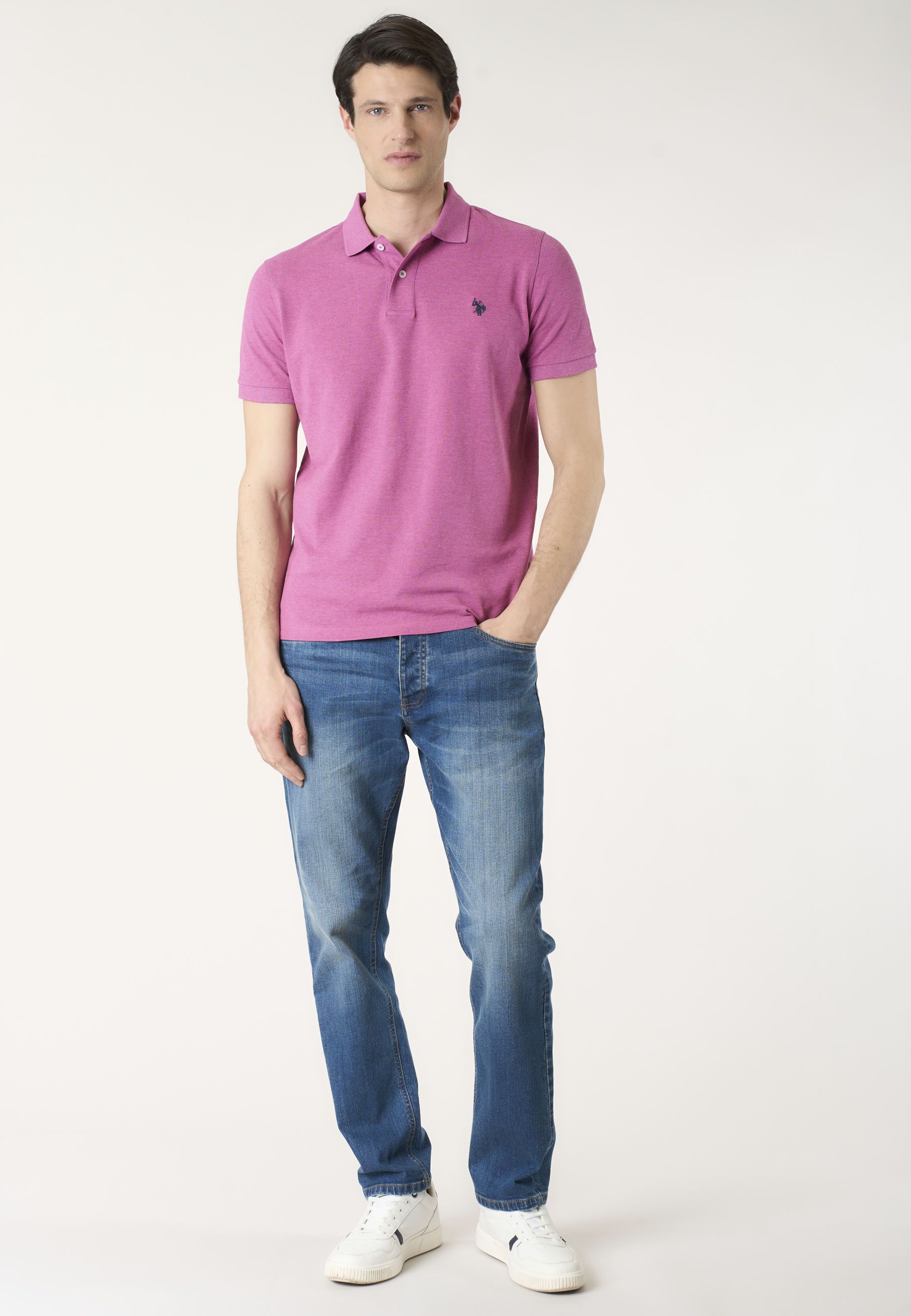 Polo shirt a maniche corte in cotone mélange Premium Quality