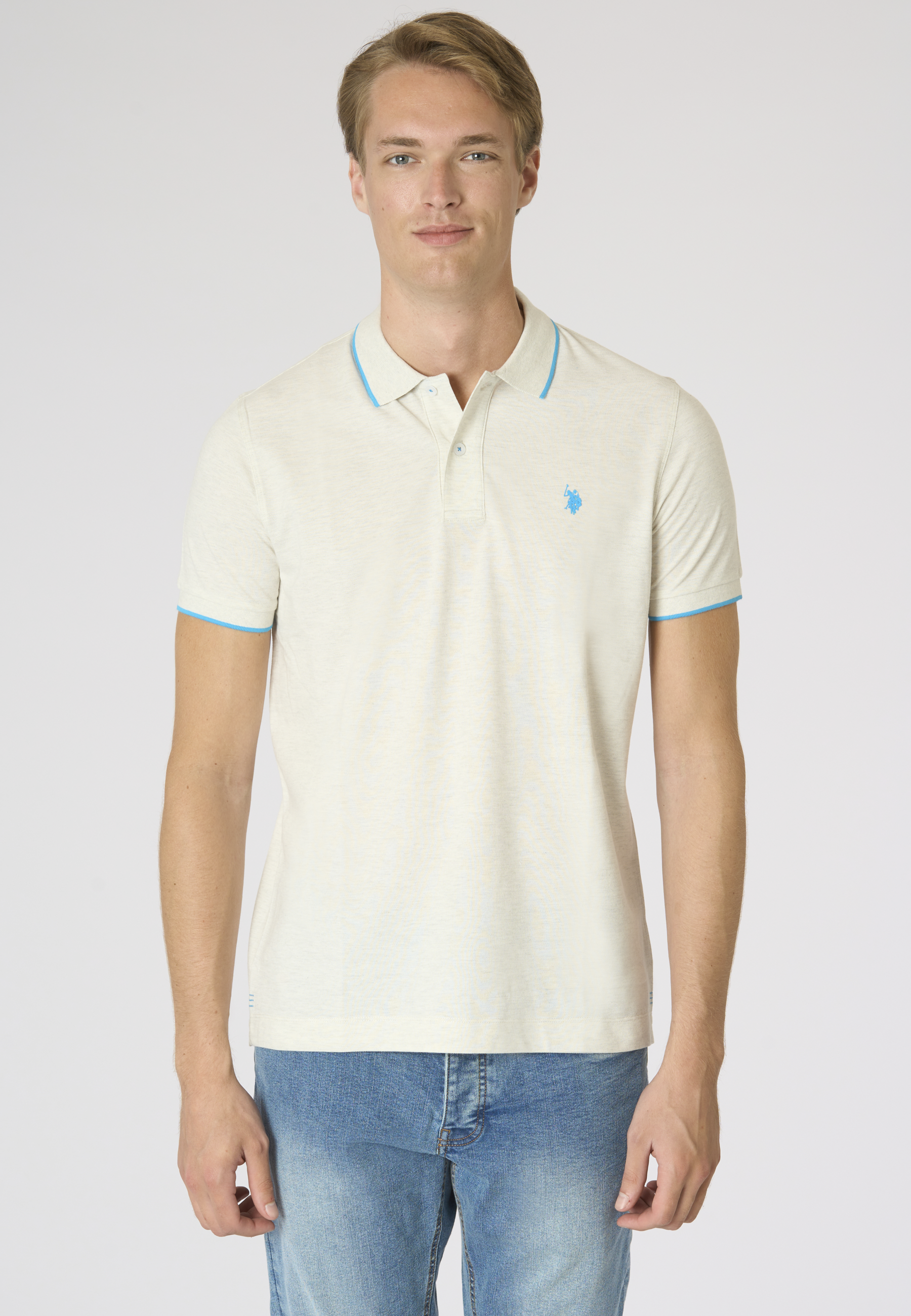 Polo shirt a maniche corte con dettagli a contrasto Premium Quality