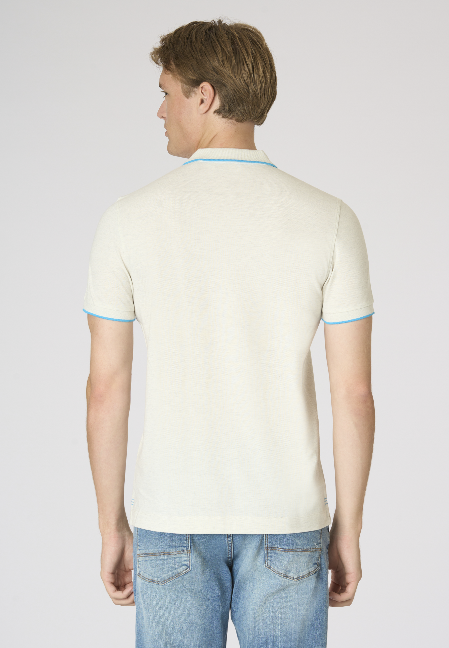 Polo shirt a maniche corte con dettagli a contrasto Premium Quality