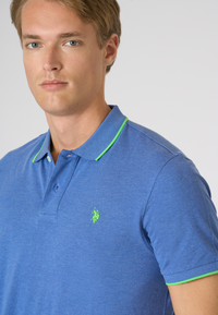 Polo shirt a maniche corte con dettagli a contrasto Premium Quality