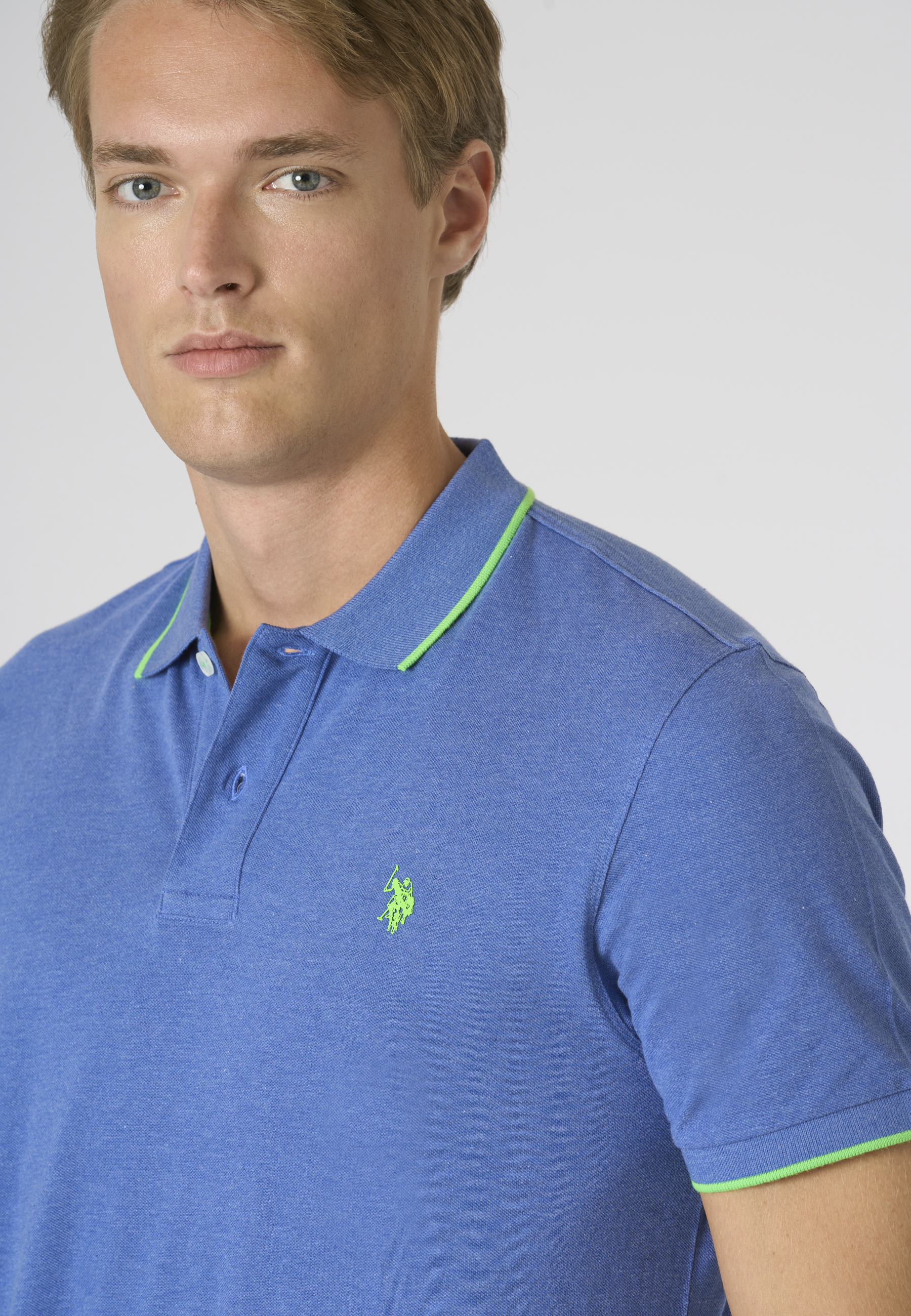 Polo shirt a maniche corte con dettagli a contrasto Premium Quality