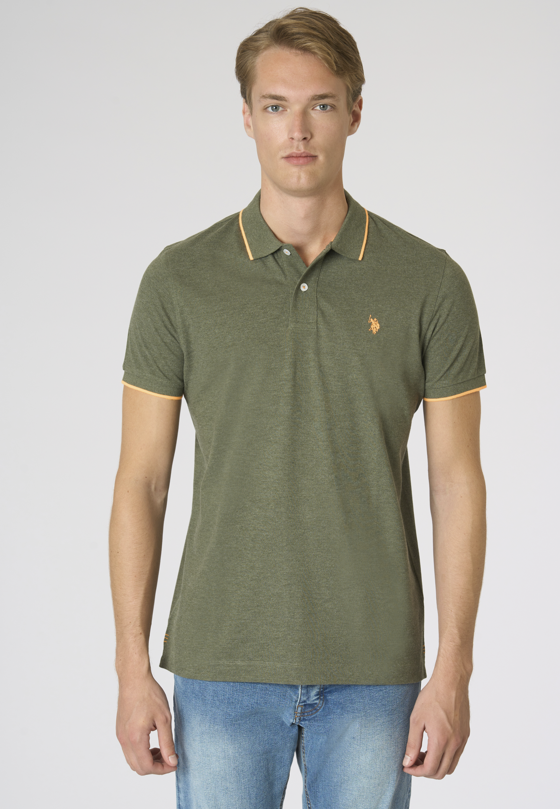 Polo shirt a maniche corte con dettagli a contrasto Premium Quality