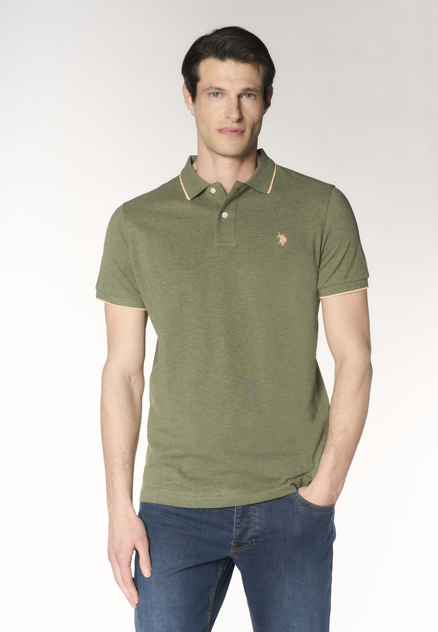 Polo shirt a maniche corte con dettagli a contrasto Premium Quality