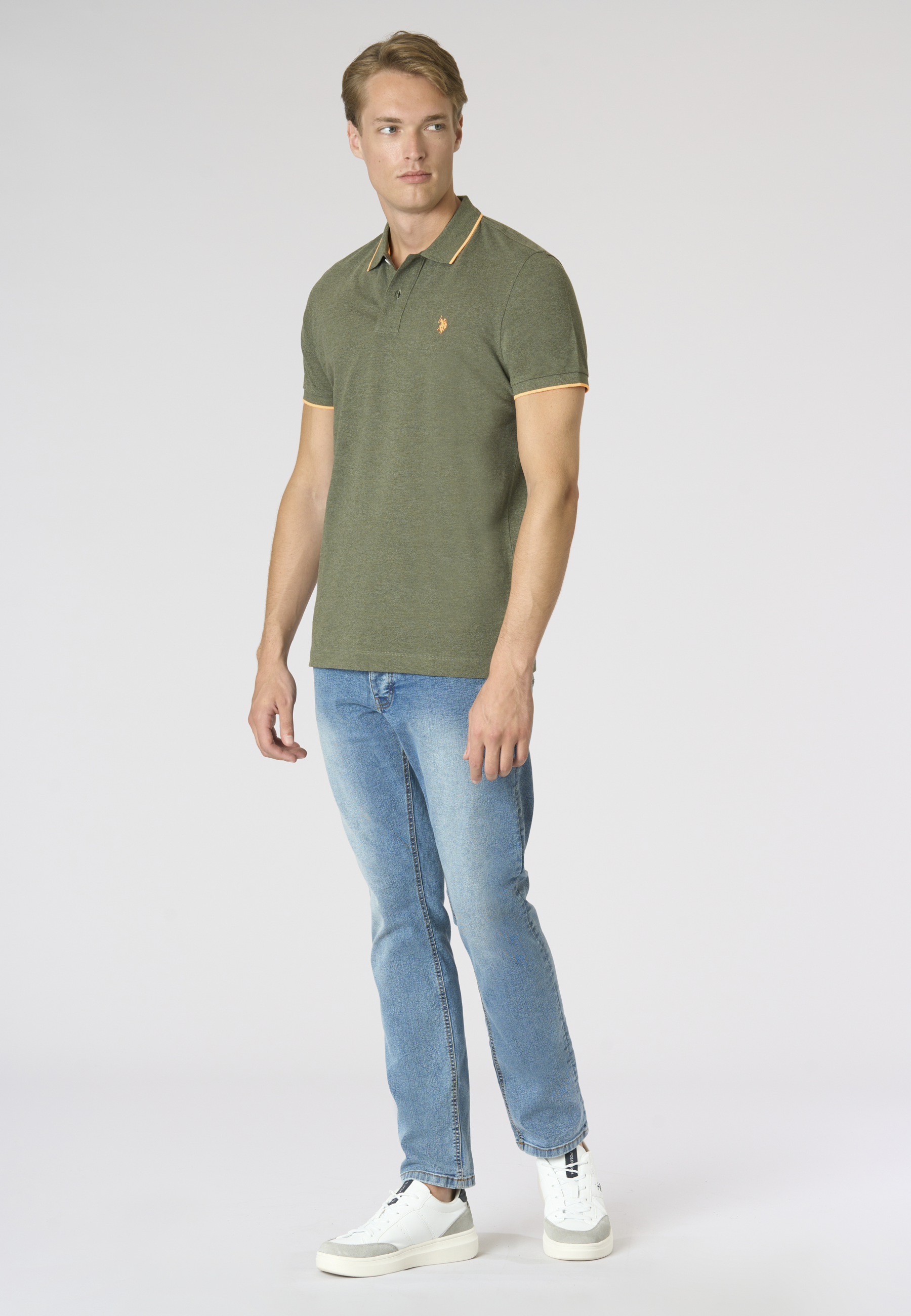 Polo shirt a maniche corte con dettagli a contrasto Premium Quality