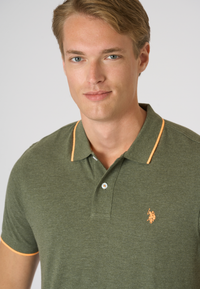 Polo shirt a maniche corte con dettagli a contrasto Premium Quality