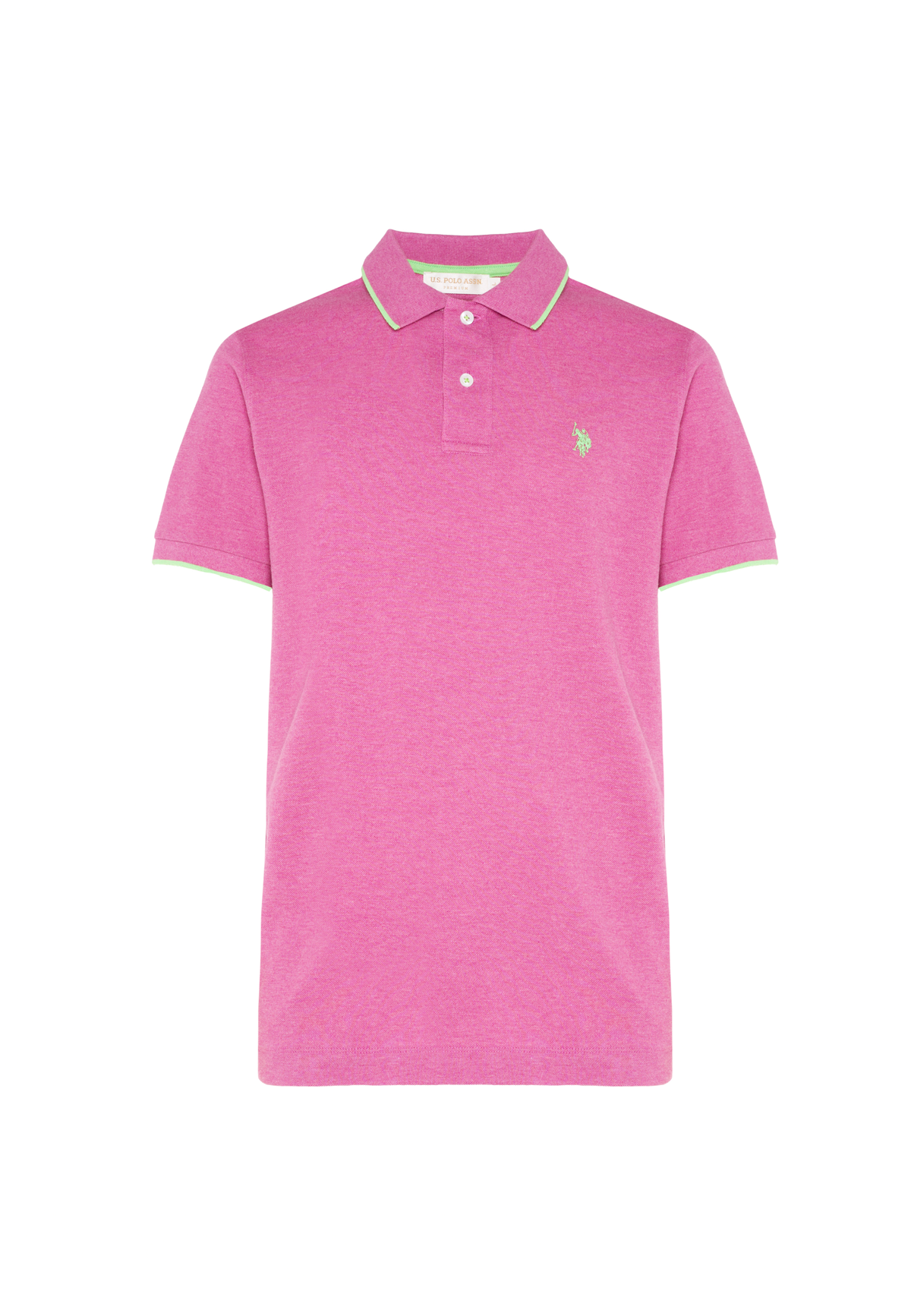 Polo shirt a maniche corte con dettagli a contrasto Premium Quality