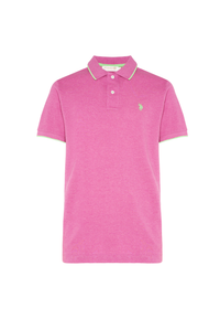Polo shirt a maniche corte con dettagli a contrasto Premium Quality