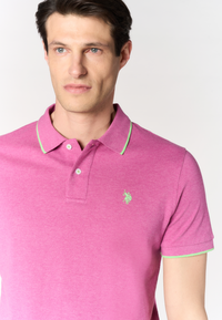 Polo shirt a maniche corte con dettagli a contrasto Premium Quality