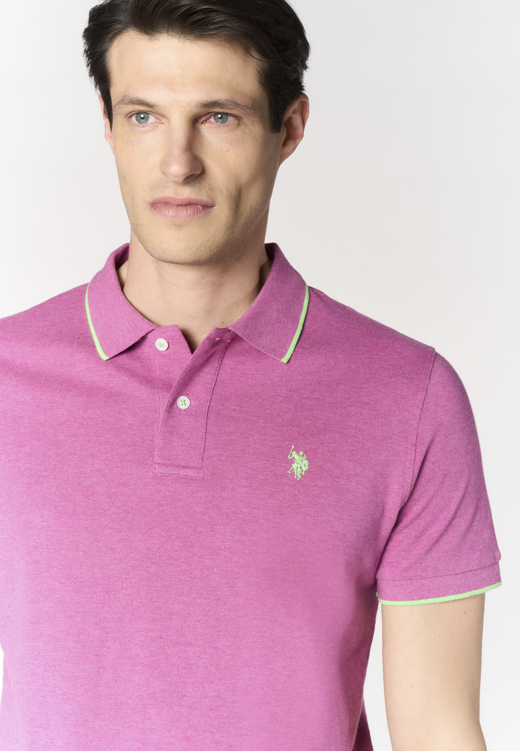 Polo shirt a maniche corte con dettagli a contrasto Premium Quality