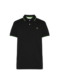 Polo shirt a maniche corte con dettagli a contrasto Premium Quality