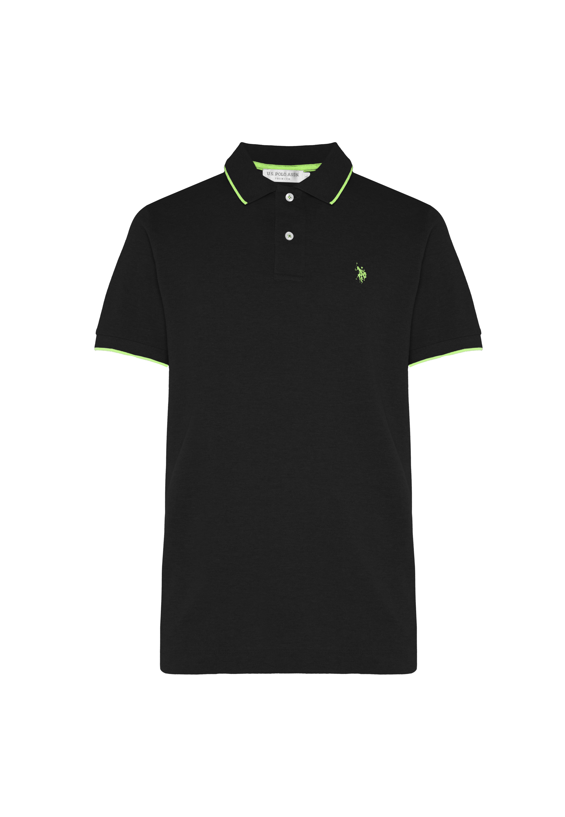 Polo shirt a maniche corte con dettagli a contrasto Premium Quality