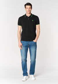 Polo shirt a maniche corte con dettagli a contrasto Premium Quality
