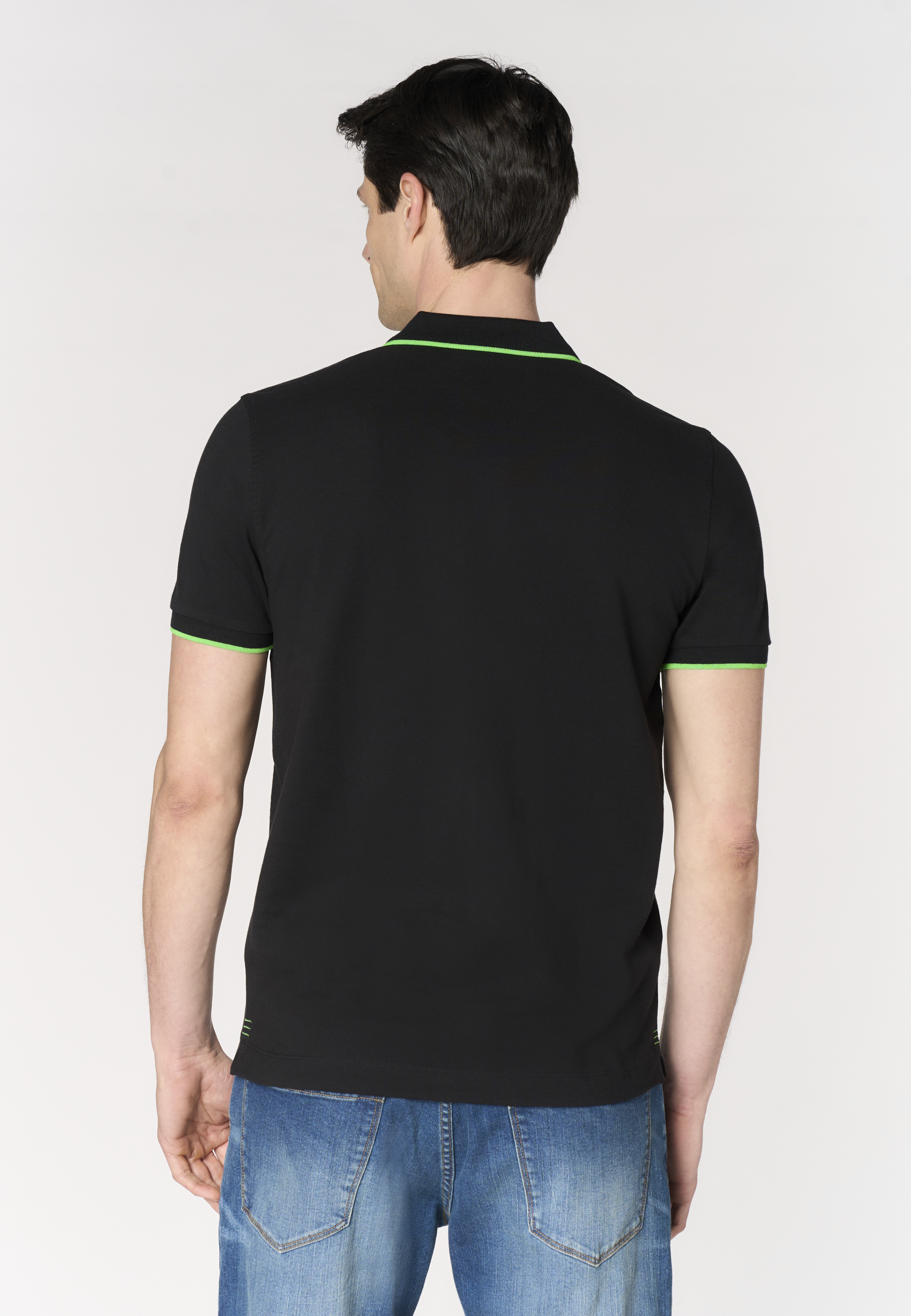 Polo shirt a maniche corte con dettagli a contrasto Premium Quality