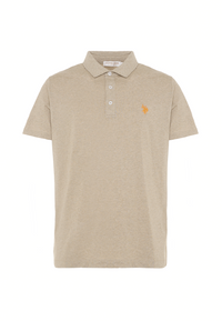 Polo shirt a maniche corte in cotone jersey mélange Premium Quality