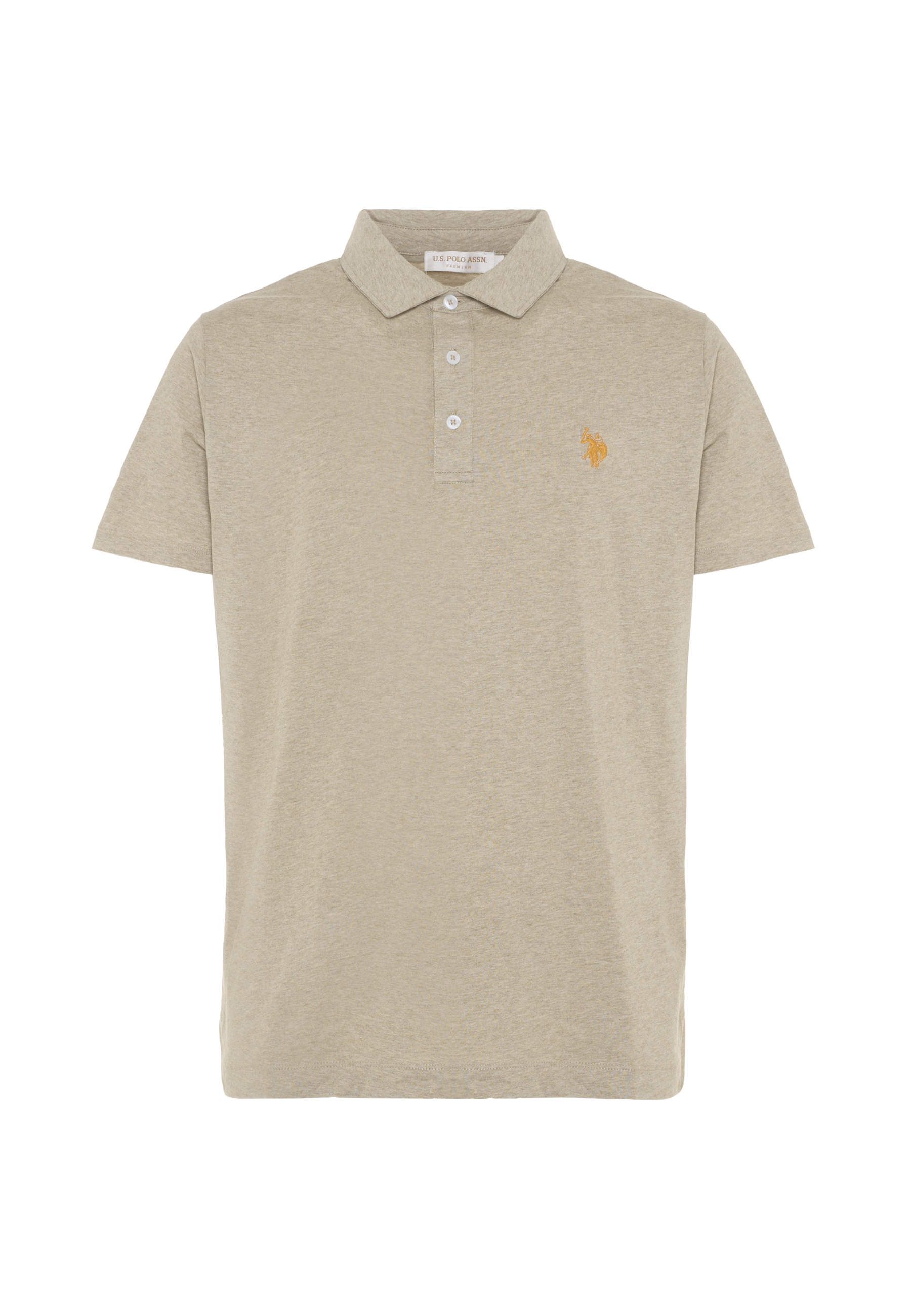 Polo shirt a maniche corte in cotone jersey mélange Premium Quality