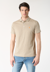 Polo shirt a maniche corte in cotone jersey mélange Premium Quality