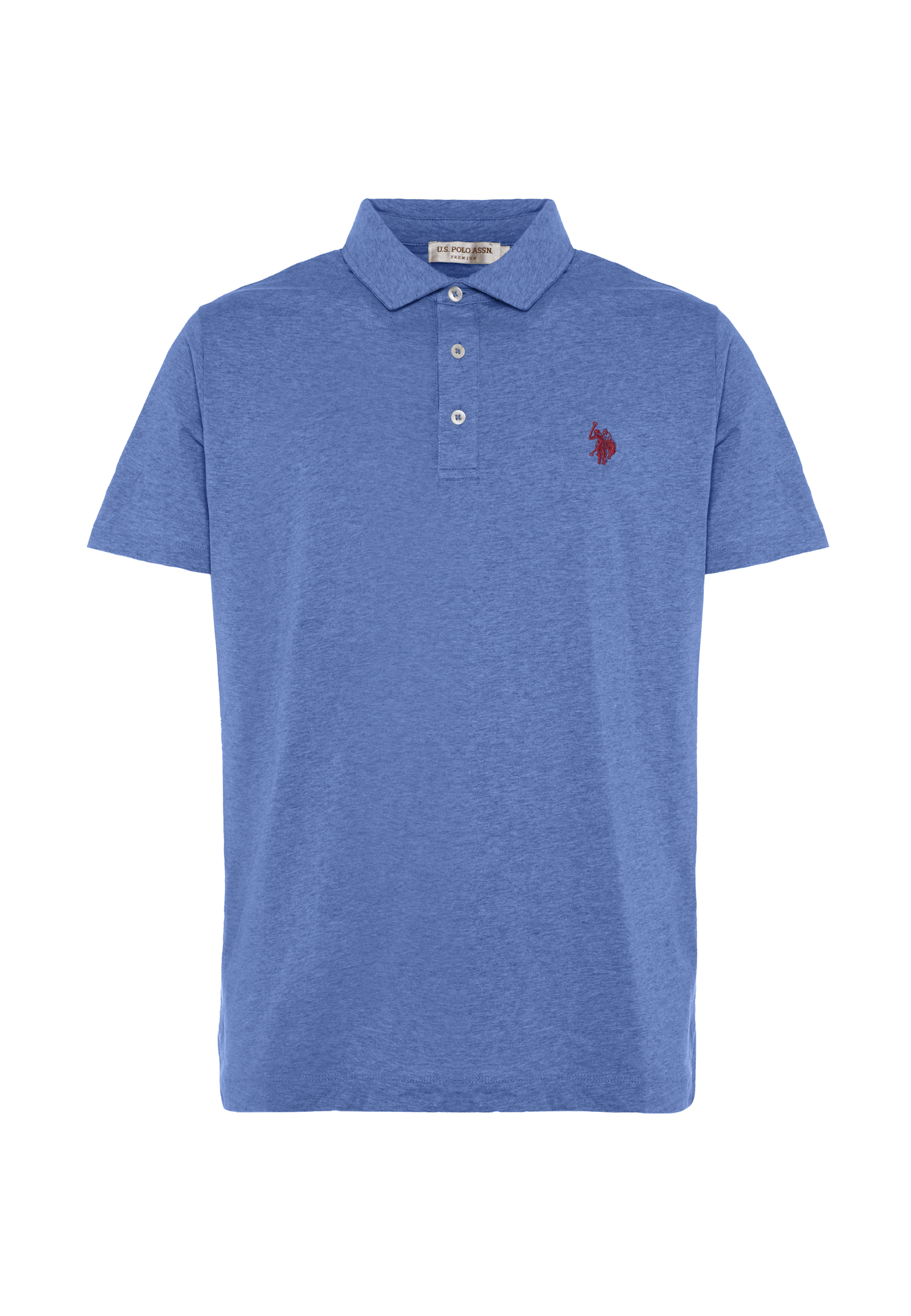 Polo shirt a maniche corte in cotone jersey mélange Premium Quality