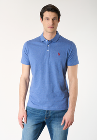 Polo shirt a maniche corte in cotone jersey mélange Premium Quality