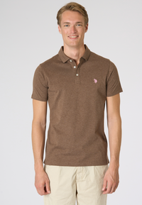 Polo shirt a maniche corte in cotone jersey mélange Premium Quality