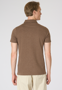 Polo shirt a maniche corte in cotone jersey mélange Premium Quality