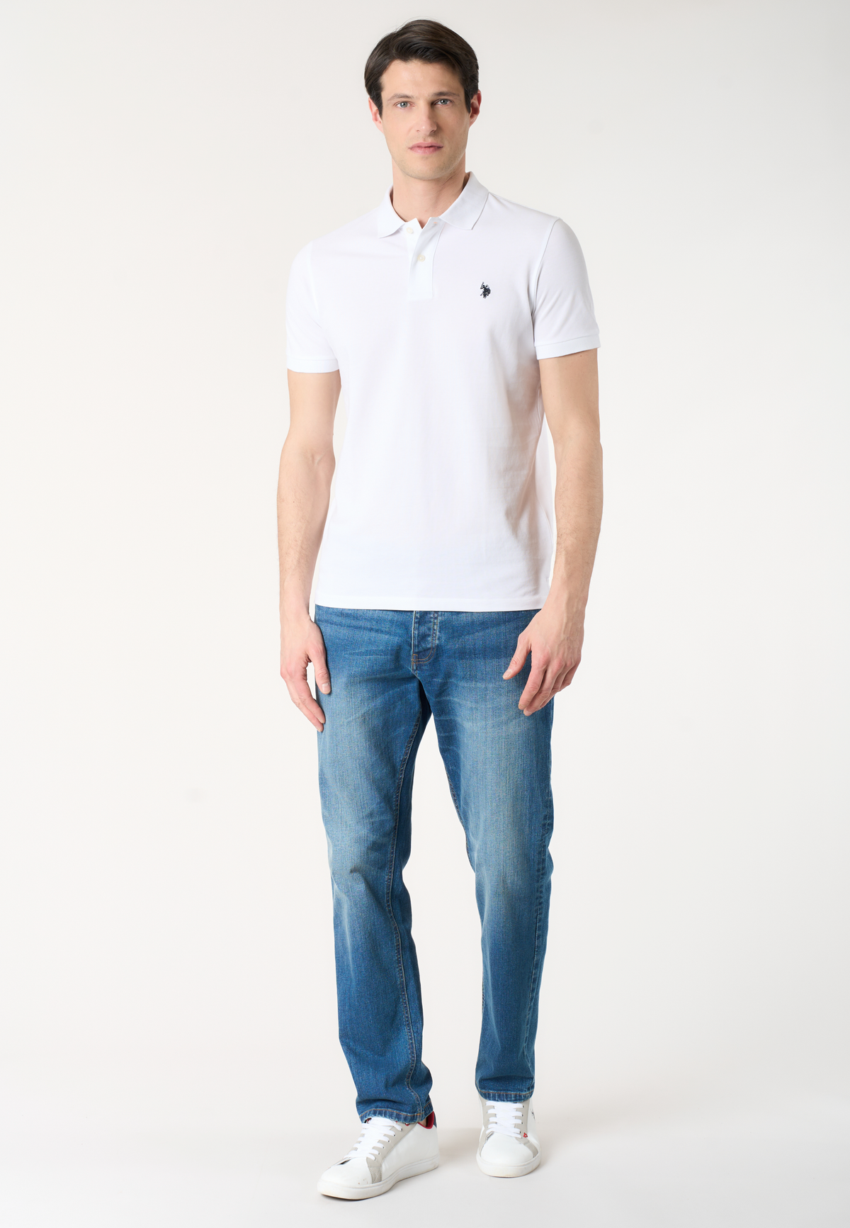 Polo shirt a maniche corte in cotone piquet