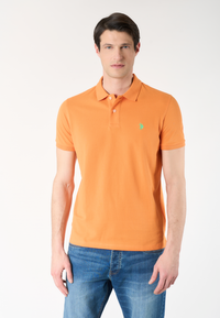 Polo shirt a maniche corte in cotone piquet