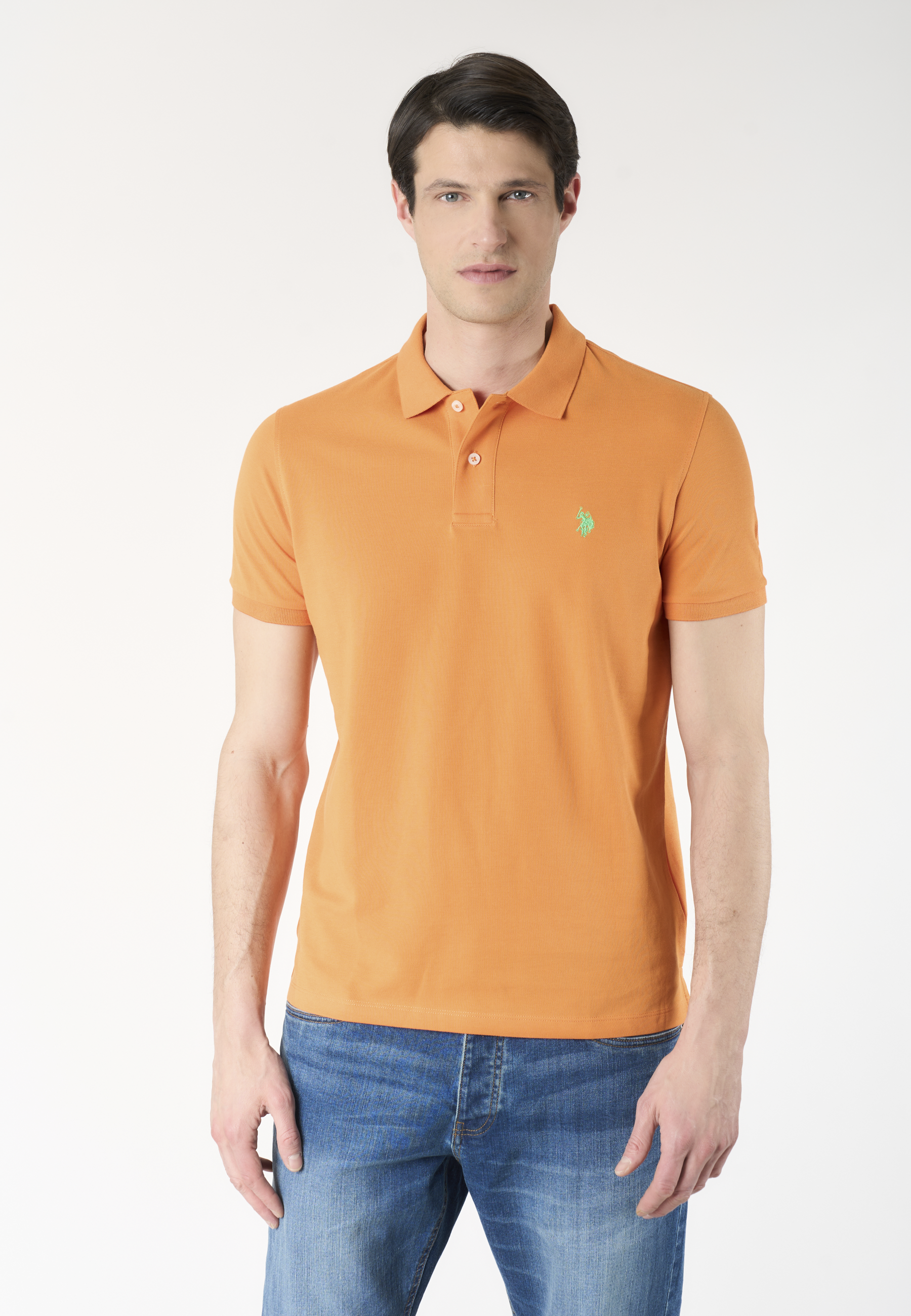 Polo shirt a maniche corte in cotone piquet