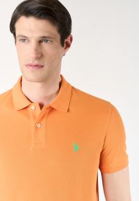 Polo shirt a maniche corte in cotone piquet
