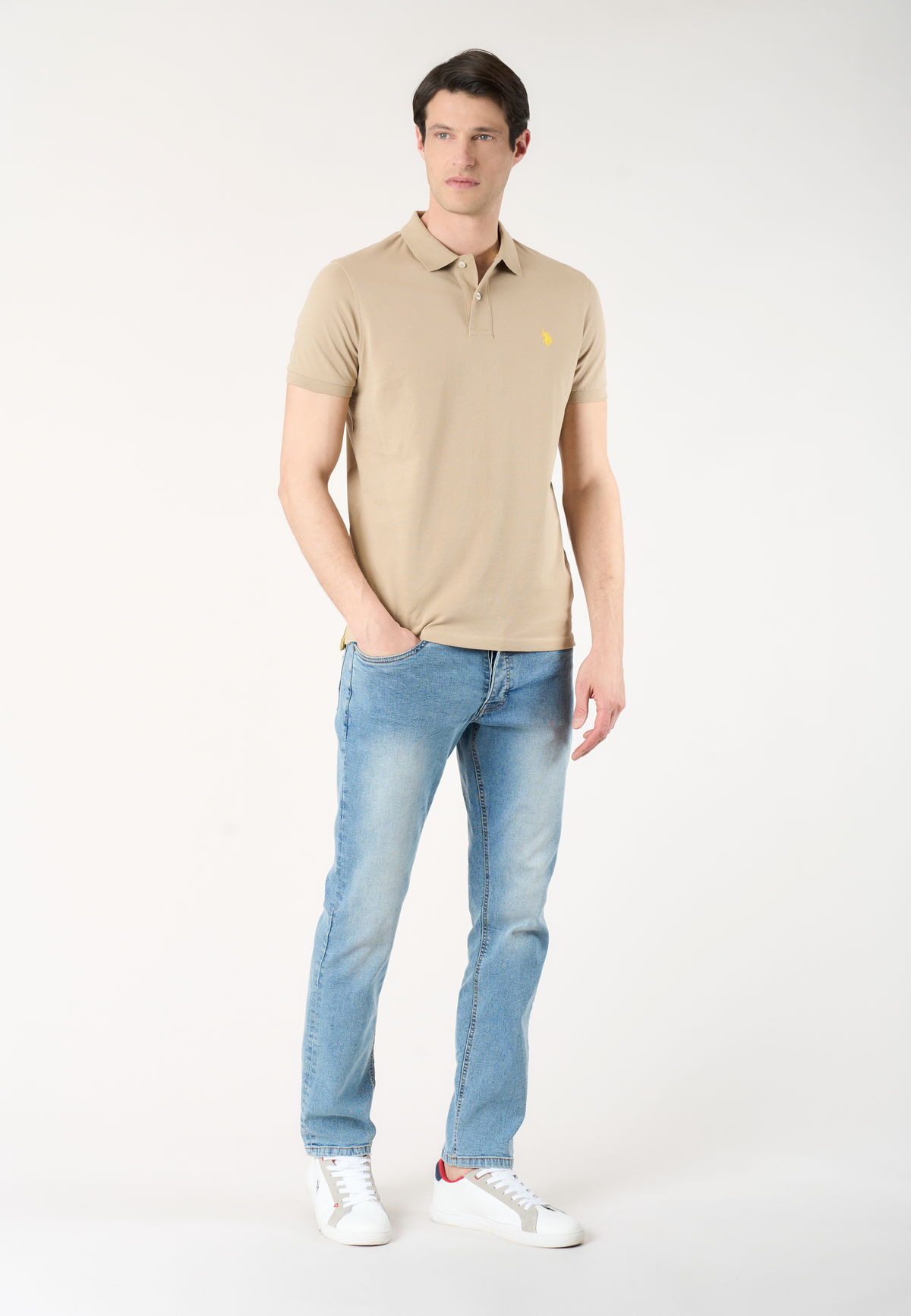 Polo shirt a maniche corte in cotone piquet