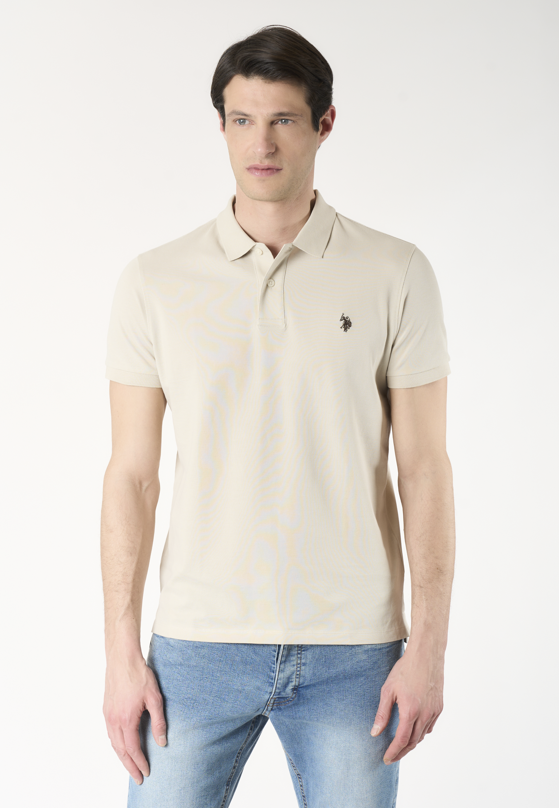 Polo shirt a maniche corte in cotone piquet