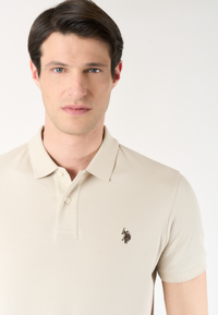 Polo shirt a maniche corte in cotone piquet