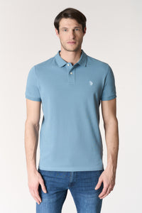 Polo shirt a maniche corte in cotone piquet