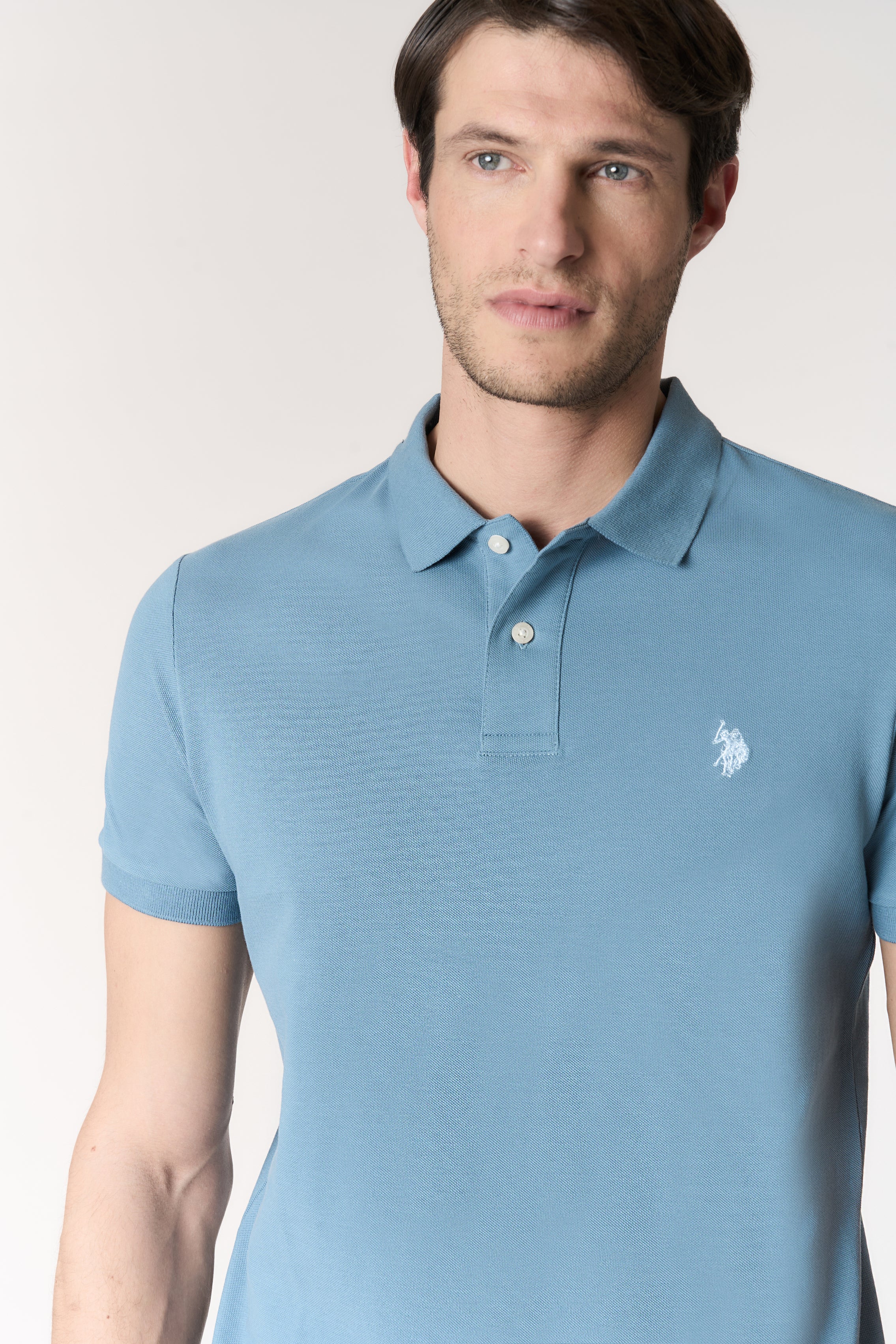 Polo shirt a maniche corte in cotone piquet