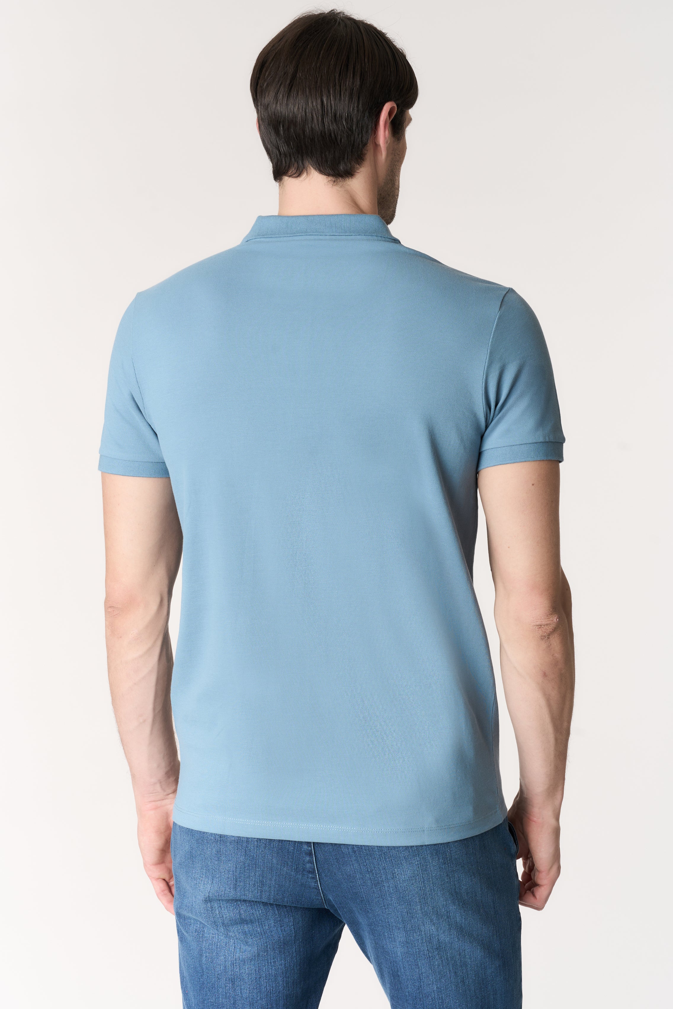 Polo shirt a maniche corte in cotone piquet