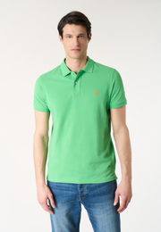 Polo shirt a maniche corte in cotone piquet