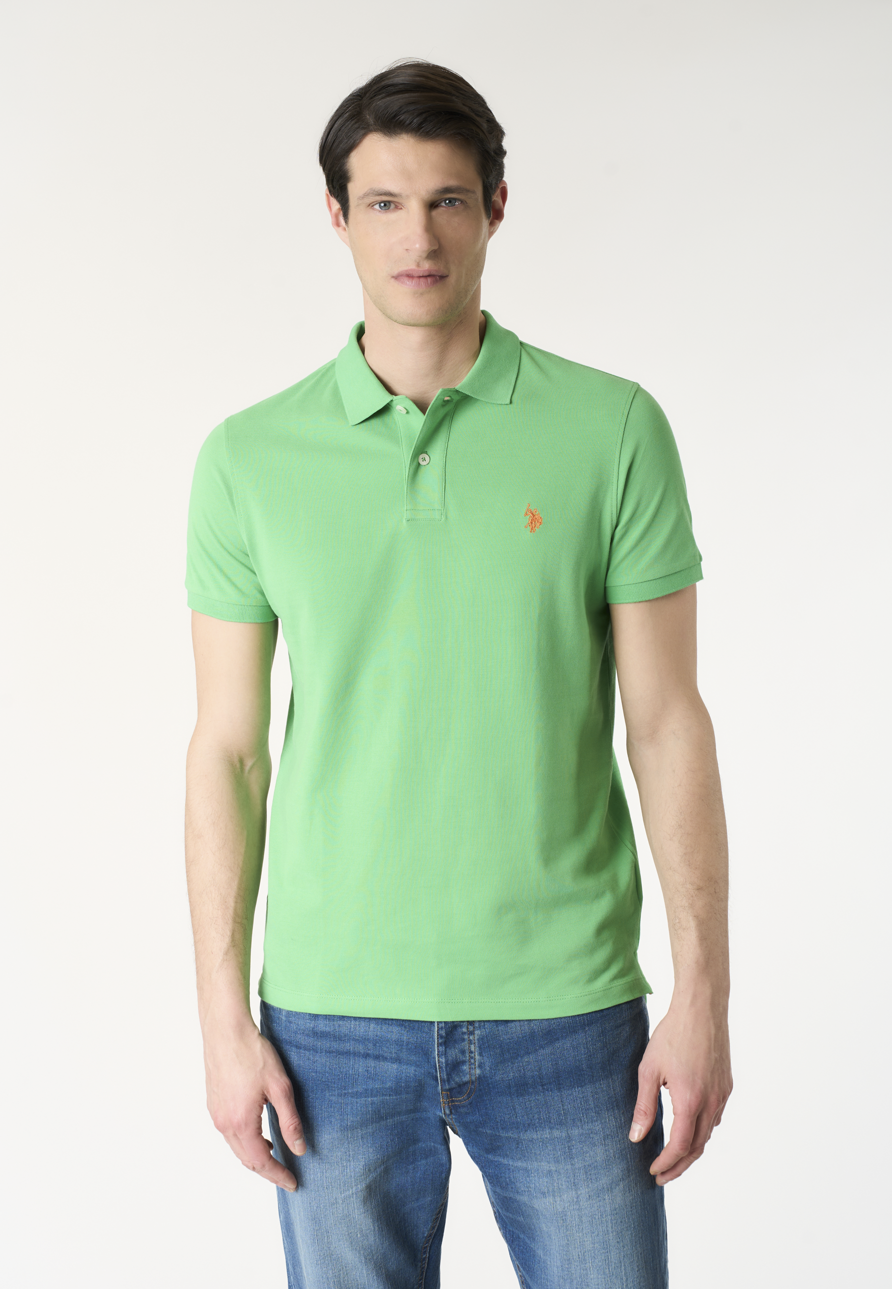 Polo shirt a maniche corte in cotone piquet
