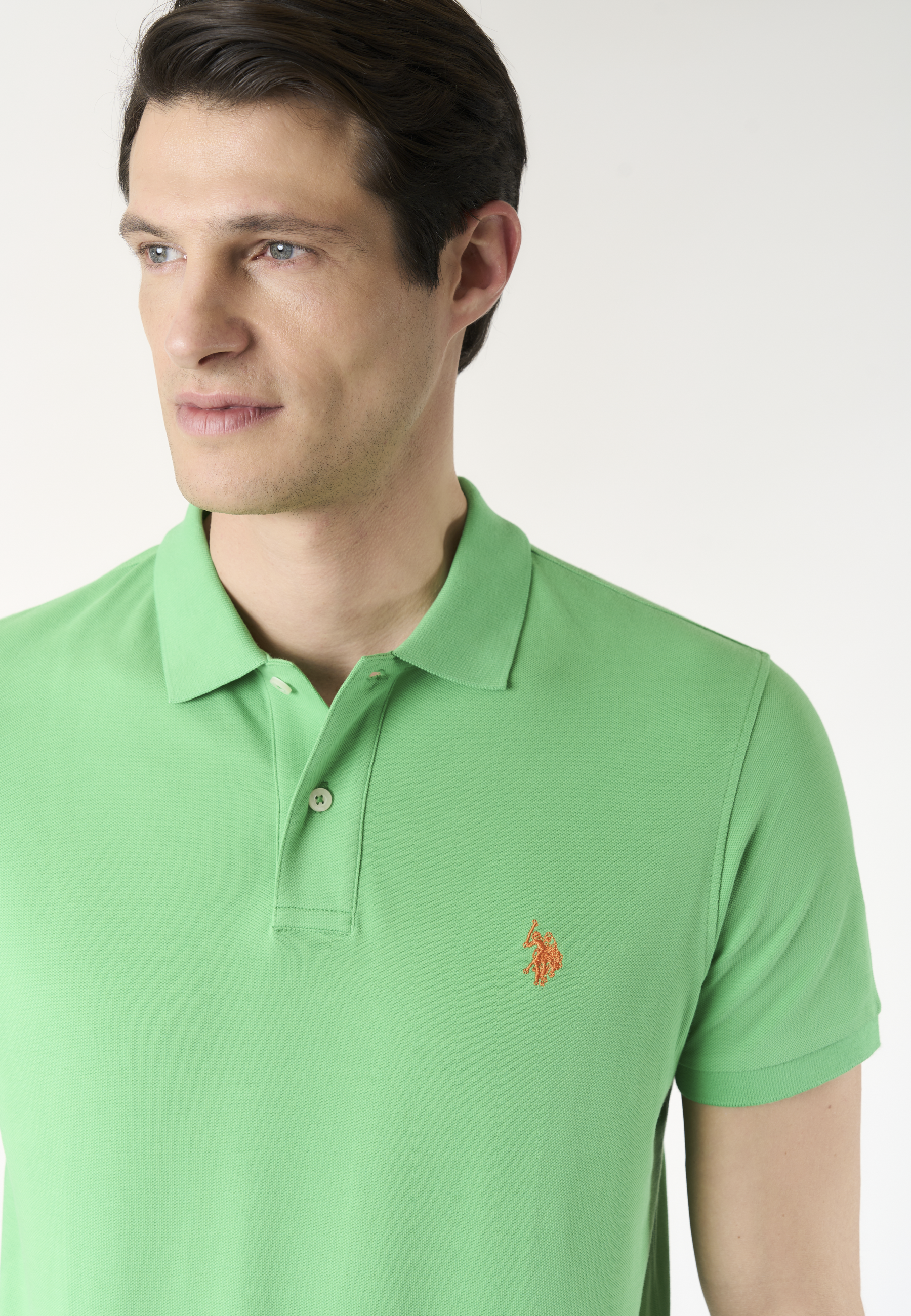 Polo shirt a maniche corte in cotone piquet