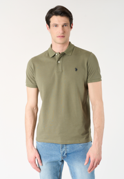 Polo shirt a maniche corte in cotone piquet
