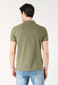 Polo shirt a maniche corte in cotone piquet